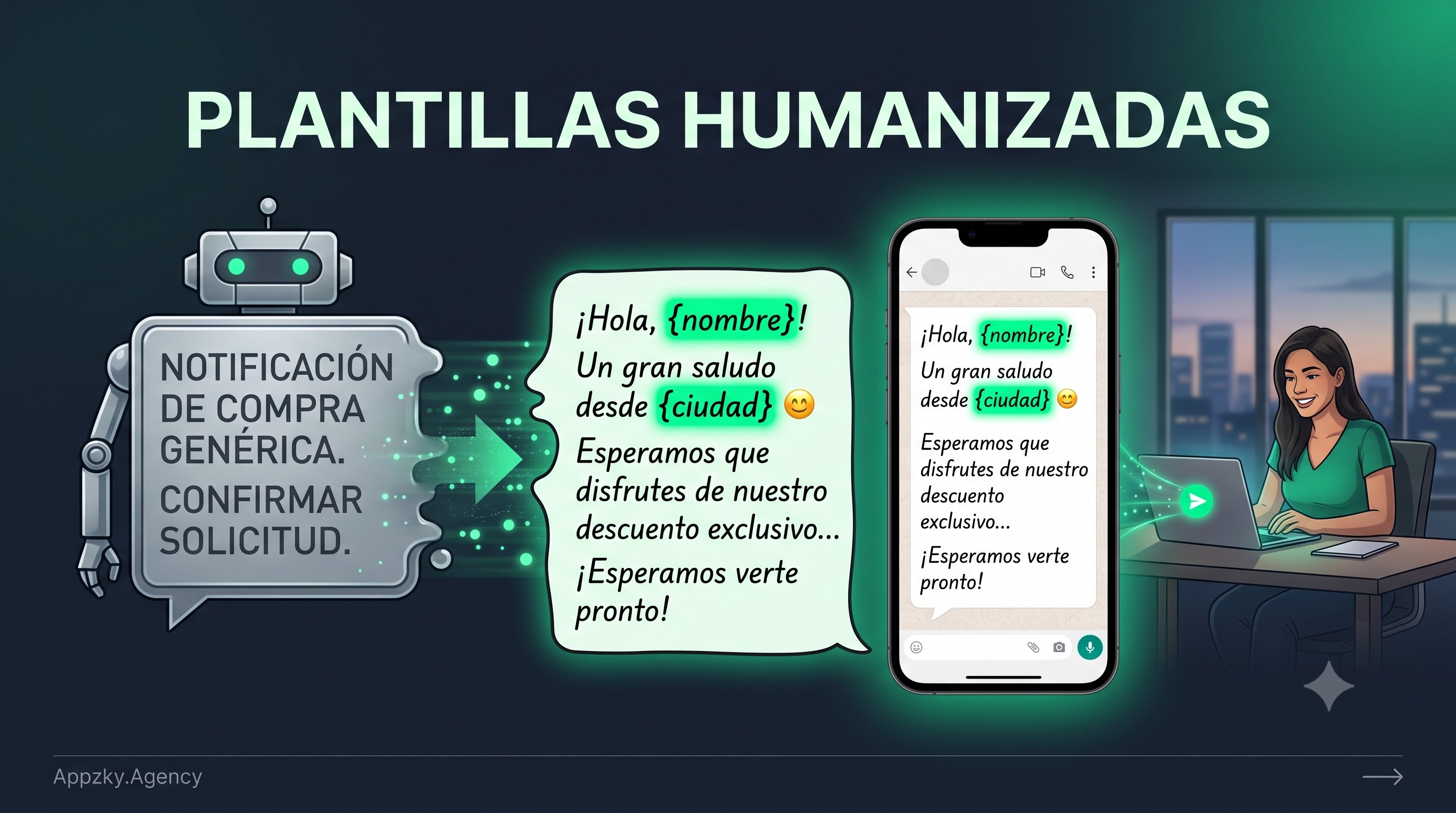 Humanizar la automatización: Cómo usar plantillas masivas en WhatsApp que no suenen a robot