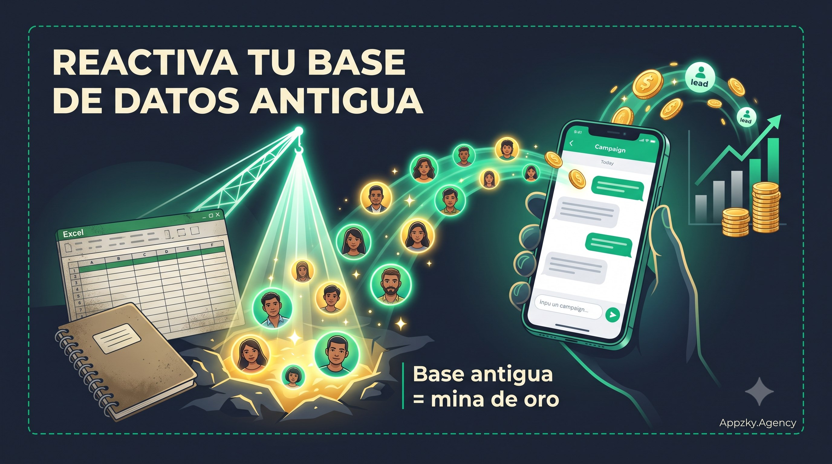 La mina de oro que estás ignorando: Cómo revivir a tus clientes antiguos con WhatsApp