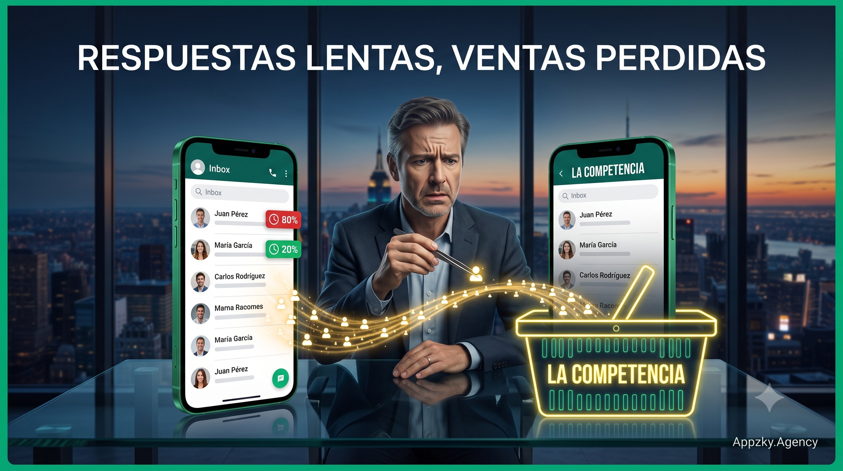 Por qué el 80% de tus clientes en WhatsApp le compra a tu competencia (y cómo evitarlo)